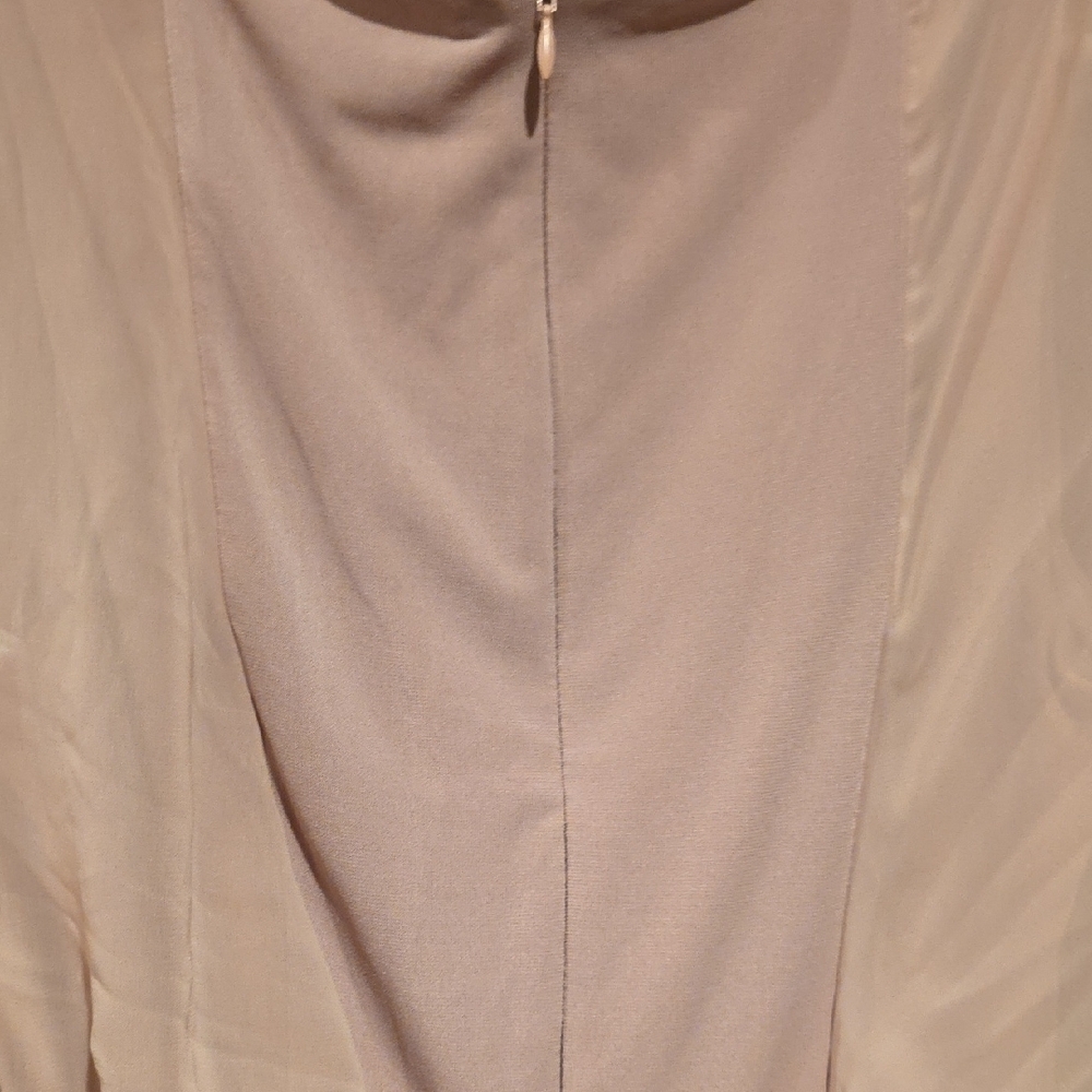 (J57) Alexa B Nites Maxi Dress with Flutter Sleeves Sz 8P Rose Blush Color - Picture 6 of 6